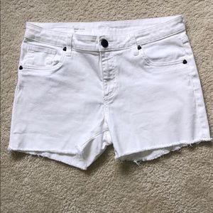 White Kut from the Kloth Gidget Frey Shorts